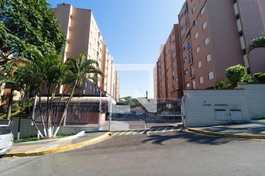 Fachada do Condomínio de apartamento para alugar com 2 quartos, 57m² em Loteamento Country Ville, Campinas