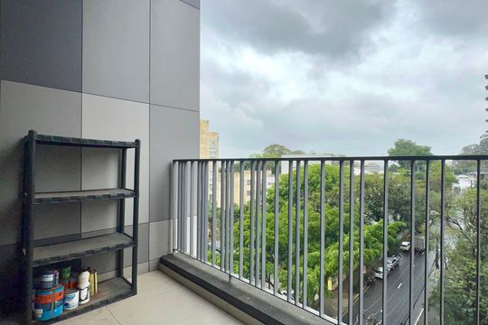 Varanda de kitnet/studio à venda com 1 quarto, 36m² em Pinheiros, São Paulo