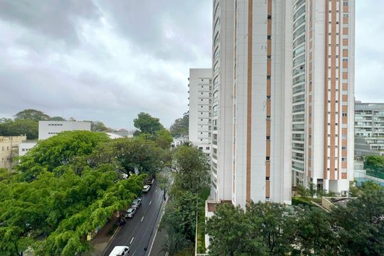 Vista da Varanda de kitnet/studio à venda com 1 quarto, 36m² em Pinheiros, São Paulo