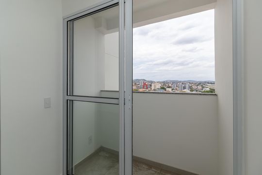 Varanda da Sala de apartamento à venda com 2 quartos, 53m² em Santa Branca, Belo Horizonte
