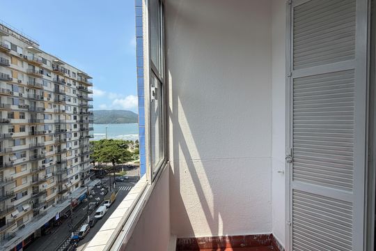 Varanda do Quarto de apartamento para alugar com 2 quartos, 53m² em Boqueirão, Santos