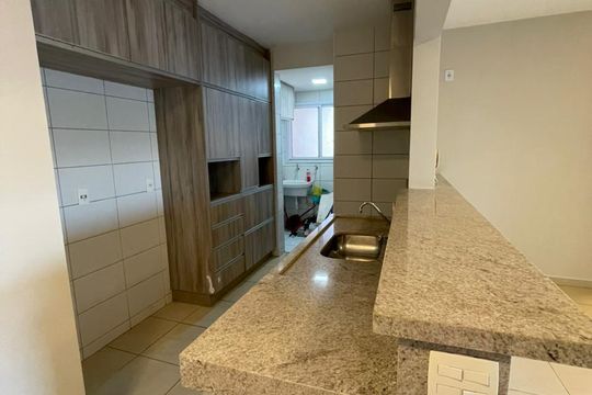 Cozinha de apartamento para alugar com 3 quartos, 96m² em Jardim Atlântico, Goiânia