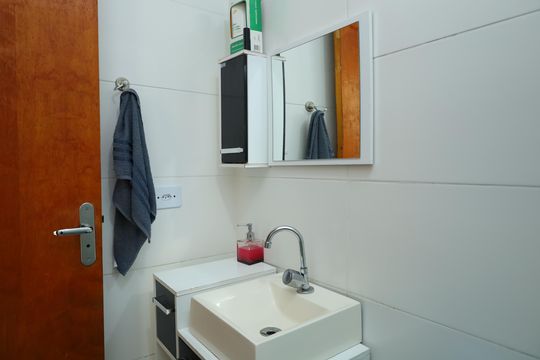 Banheiro de apartamento à venda com 2 quartos, 50m² em Jardim Nossa Senhora do Carmo, São Paulo