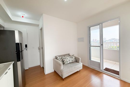Sala de apartamento para alugar com 1 quarto, 99m² em Chácara Inglesa, São Paulo
