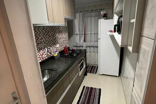 Cozinha de apartamento à venda com 1 quarto, 54m² em Jardim Etelvina, São Paulo