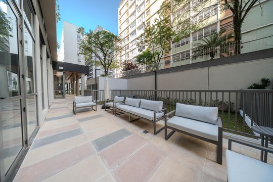 Área comum de apartamento para alugar com 1 quarto, 31m² em Bela Vista, São Paulo