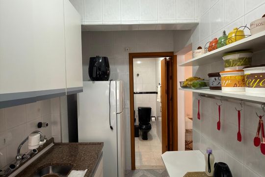 Cozinha e Área de Serviço de apartamento para alugar com 1 quarto, 36m² em Vila Jerusalem, São Bernardo do Campo