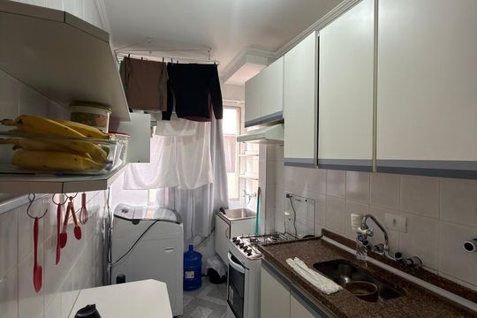Cozinha e Área de Serviço de apartamento para alugar com 1 quarto, 36m² em Vila Jerusalem, São Bernardo do Campo
