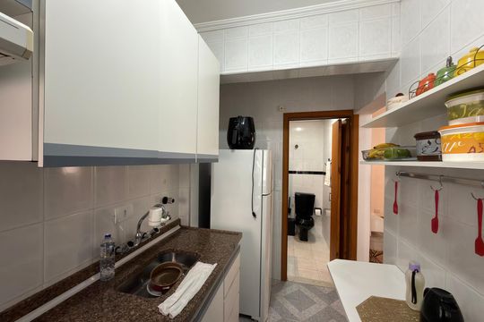 Cozinha e Área de Serviço de apartamento para alugar com 1 quarto, 36m² em Vila Jerusalem, São Bernardo do Campo