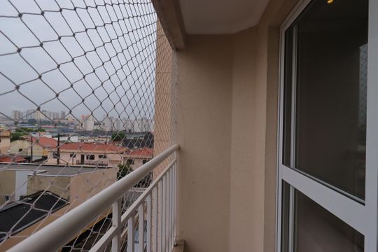 Sacada da Sala de apartamento à venda com 2 quartos, 54m² em Utinga, Santo André