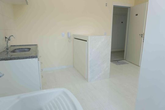 Cozinha de apartamento para alugar com 2 quartos, 49m² em Chácara Jaguari, Santana de Parnaíba
