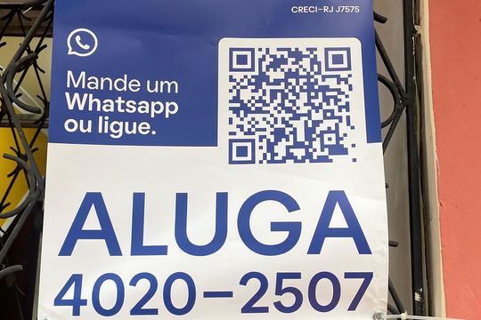 Plaquinha de apartamento para alugar com 2 quartos, 60m² em Rio Comprido, Rio de Janeiro