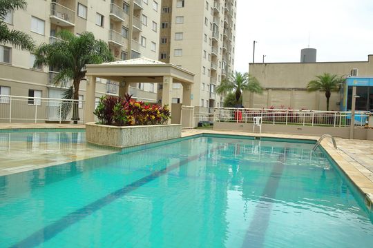 Área comum - Piscina de apartamento para alugar com 2 quartos, 68m² em Jd Irajá, São Bernardo do Campo