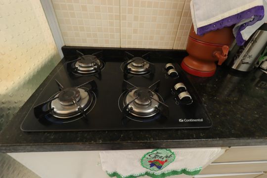 Cozinha - Cooktop de apartamento à venda com 2 quartos, 49m² em Cidade São Jorge, Santo André