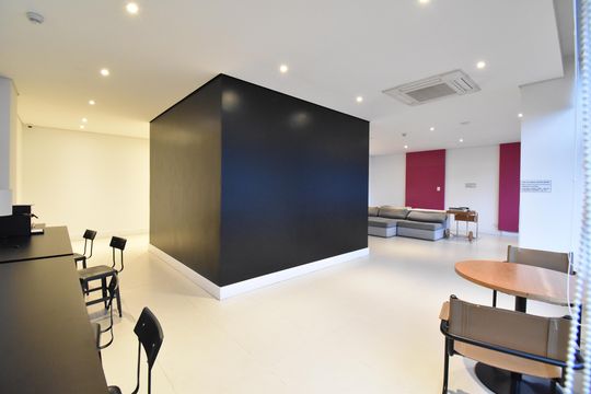 Área comum - Coworking de kitnet/studio à venda com 1 quarto, 35m² em Centro, Curitiba