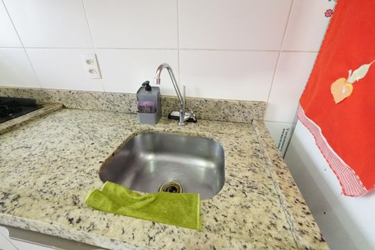 Cozinha de apartamento para alugar com 1 quarto, 28m² em Mooca, São Paulo