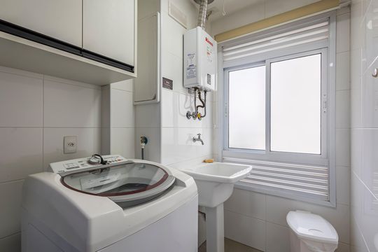 Cozinha/Área de serviço de apartamento para alugar com 1 quarto, 50m² em Alphaville Industrial, Barueri