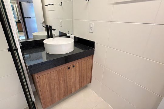 Banheiro de apartamento para alugar com 1 quarto, 26m² em Alto da Mooca, São Paulo