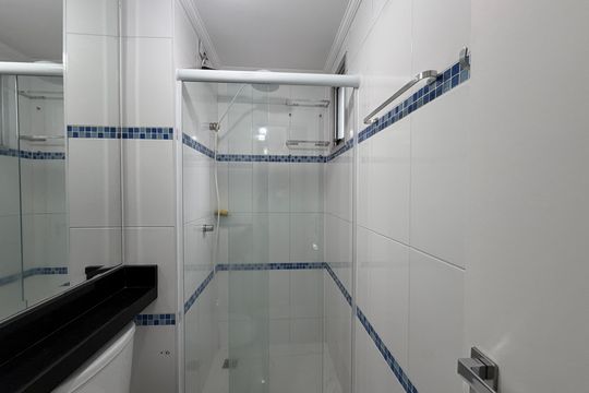 Banheiro de apartamento para alugar com 2 quartos, 50m² em Belenzinho, São Paulo