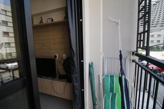 Varanda de apartamento à venda com 2 quartos, 45m² em Barra Olímpica, Rio de Janeiro