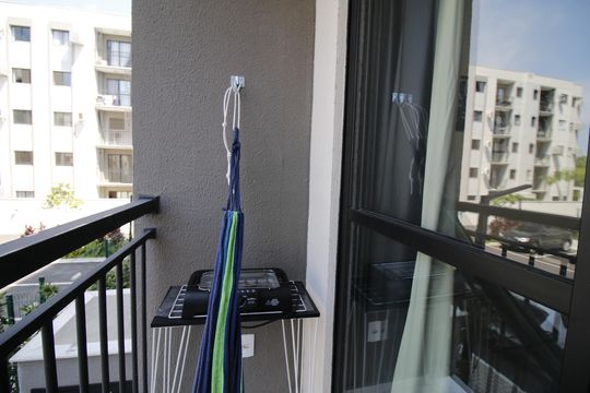 Varanda da sala de apartamento para alugar com 2 quartos, 45m² em Barra Olímpica, Rio de Janeiro