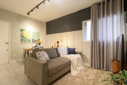 Sala de apartamento para alugar com 3 quartos, 66m² em Vila Tiberio, Ribeirão Preto
