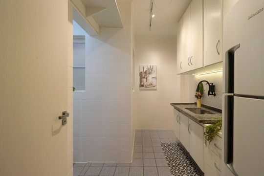Cozinha de apartamento para alugar com 3 quartos, 66m² em Vila Tiberio, Ribeirão Preto