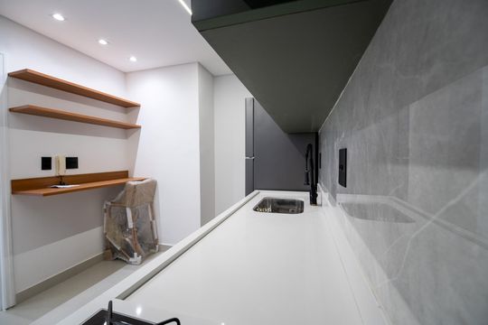 Cozinha de apartamento para alugar com 2 quartos, 63m² em Jardim Faculdade, Sorocaba