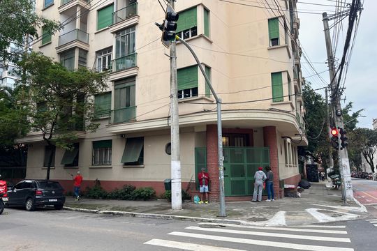 Fachada do Prédio de apartamento para alugar com 1 quarto, 53m² em Santa Cecilia, São Paulo