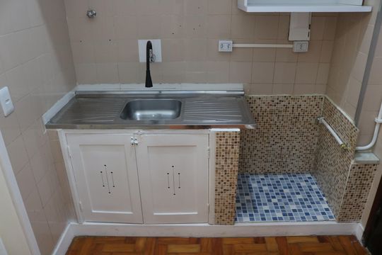 Cozinha de apartamento para alugar com 1 quarto, 53m² em Santa Cecilia, São Paulo