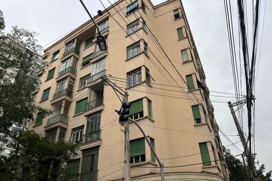 Fachada do Prédio de apartamento para alugar com 1 quarto, 53m² em Santa Cecilia, São Paulo