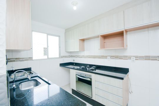 Cozinha de apartamento para alugar com 2 quartos, 45m² em Vila Alzira, Guarulhos