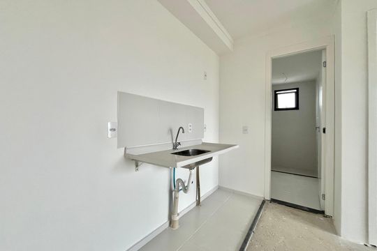 Cozinha de apartamento à venda com 2 quartos, 42m² em Jardim Oriental, São Paulo
