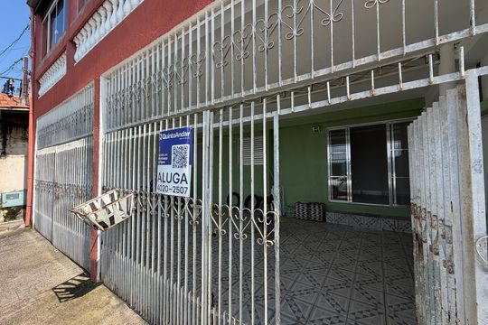 Plaquinha instalada COD HVTG-2264 - Fachada de casa para alugar com 3 quartos, 80m² em Jardim Bertioga, Várzea Paulista