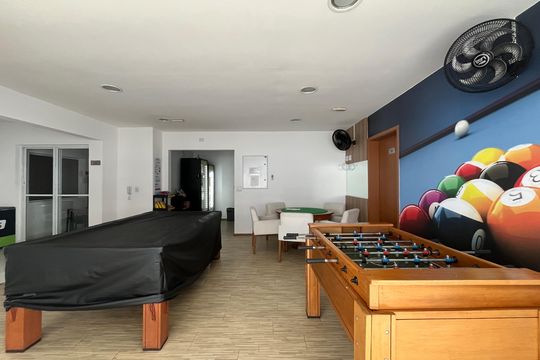 Área comum de apartamento para alugar com 1 quarto, 59m² em Boqueirão, Santos