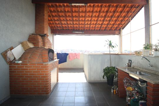 Área gourmet de casa para alugar com 3 quartos, 150m² em Parque Savoi City, São Paulo