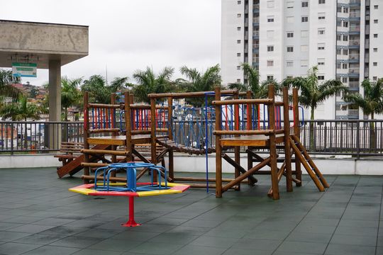 Área comum - Playground de apartamento para alugar com 3 quartos, 90m² em Jardim Branca Flor, Embu das Artes