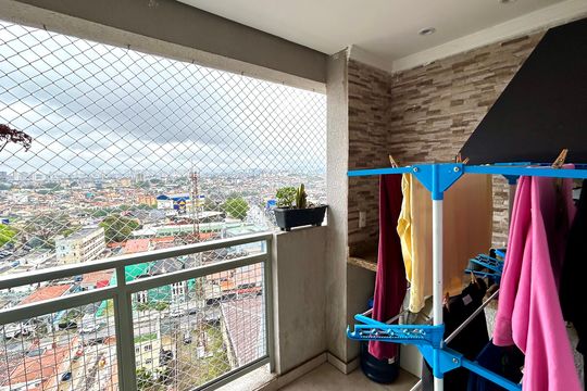 Varanda da Sala de apartamento à venda com 2 quartos, 68m² em Vila Fatima, Guarulhos
