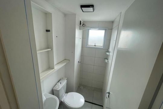 Banheiro de apartamento para alugar com 2 quartos, 39m² em Chácaras Assay, Hortolândia