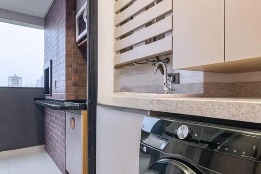 Cozinha de apartamento para alugar com 3 quartos, 152m² em São Francisco, Curitiba