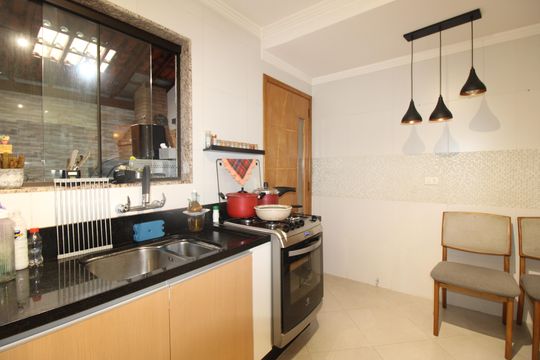 Cozinha de casa de condomínio à venda com 3 quartos, 72m² em Itaquera, São Paulo