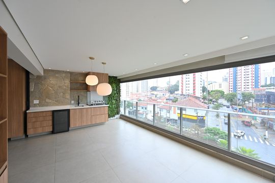 Varanda de apartamento à venda com 3 quartos, 130m² em Mirandópolis, São Paulo