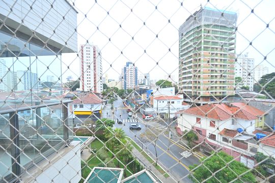 Vista da Suíte 2 de apartamento à venda com 3 quartos, 130m² em Mirandópolis, São Paulo