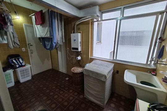 Área de serviço de apartamento à venda com 4 quartos, 150m² em Grajaú, Rio de Janeiro