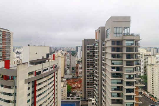 Sala - Vista de apartamento para alugar com 3 quartos, 178m² em Cidade Monções, São Paulo