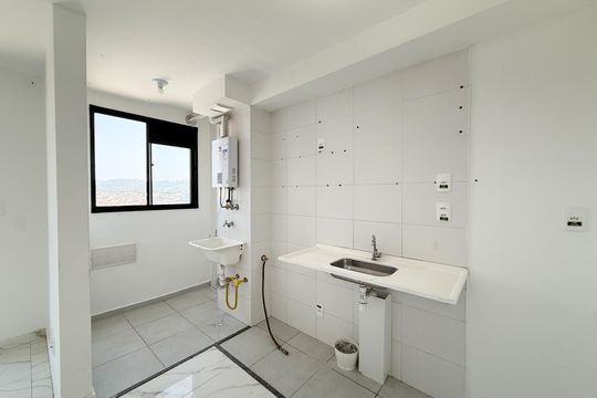 Cozinha de apartamento para alugar com 2 quartos, 37m² em Vila Brasilandia, São Paulo