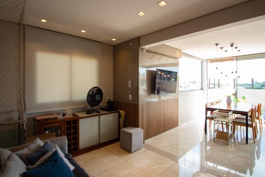 Sala 2 de apartamento à venda com 3 quartos, 124m² em Ouro Preto, Belo Horizonte