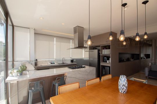 Cozinha de apartamento à venda com 3 quartos, 124m² em Ouro Preto, Belo Horizonte