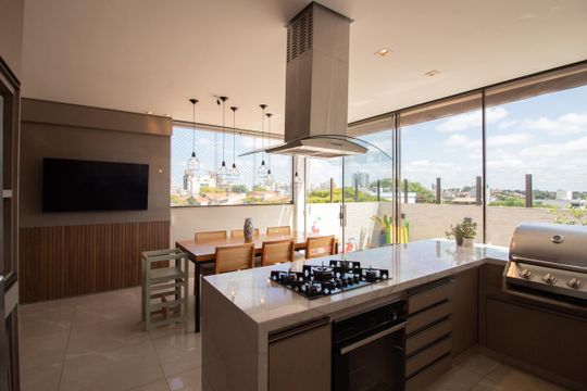 Cozinha de apartamento à venda com 3 quartos, 124m² em Ouro Preto, Belo Horizonte