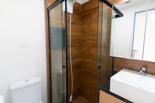 Banheiro de apartamento para alugar com 1 quarto, 38m² em Jabaquara, São Paulo